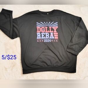 5 /$25 Dolly Reba 2024 Black Sweatshirt 5XL